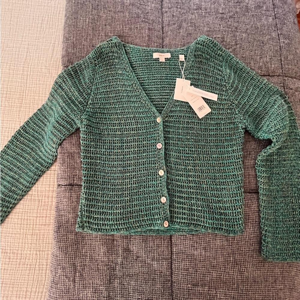 Vince - Marled Crochet Sweater - Size Large